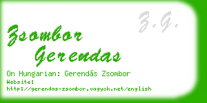 zsombor gerendas business card