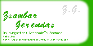 zsombor gerendas business card